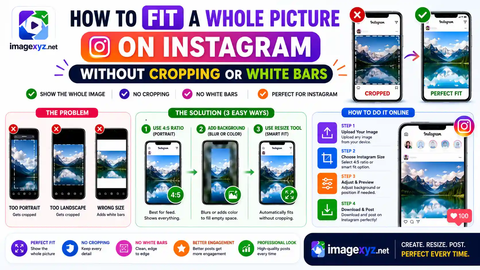 How to Fit a Whole Picture on Instagram Without Cropping or White Bars